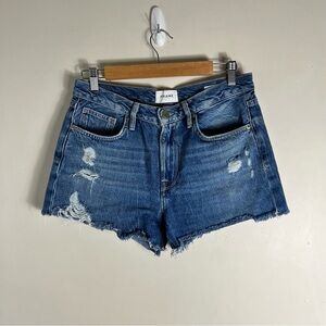 FRAME Le Brigette Jean Short in Chavez Soho wash Size 27 Distressed